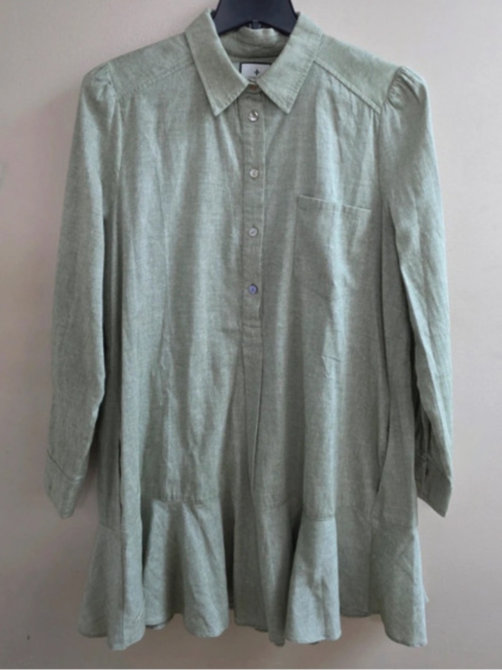 Tuckernuck Sage Green Callahan Shirt Dress Size XL